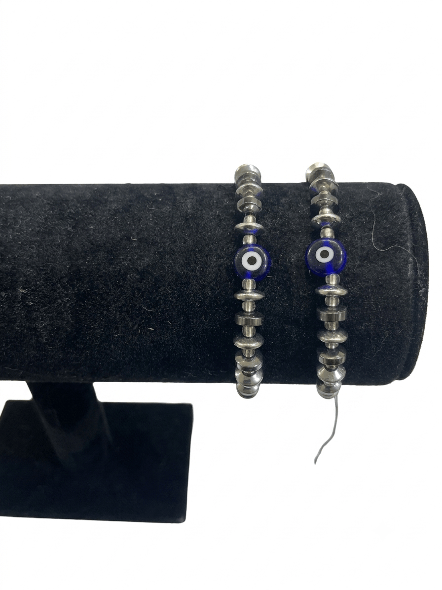 Evil Eye Hematite Bracelet Adjustable | The Harmony Store Bracelet