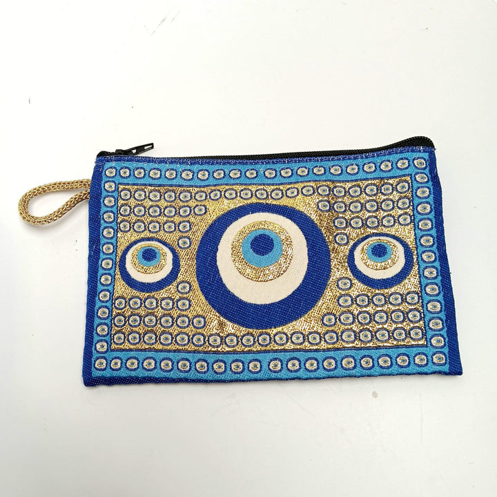 Evil Eye Pouch Bag Blue | The Harmony Store Evil Eye