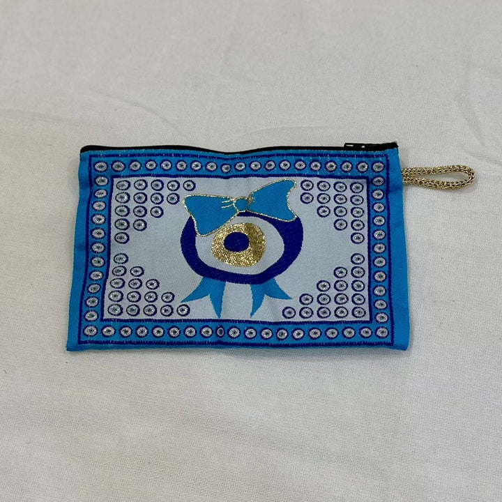 Evil Eye Pouch Bag Blue | The Harmony Store Evil Eye