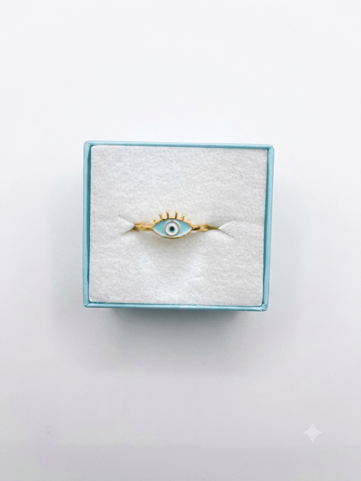 Evil Eye Eyelash Ring Small | The Harmony Store Ring