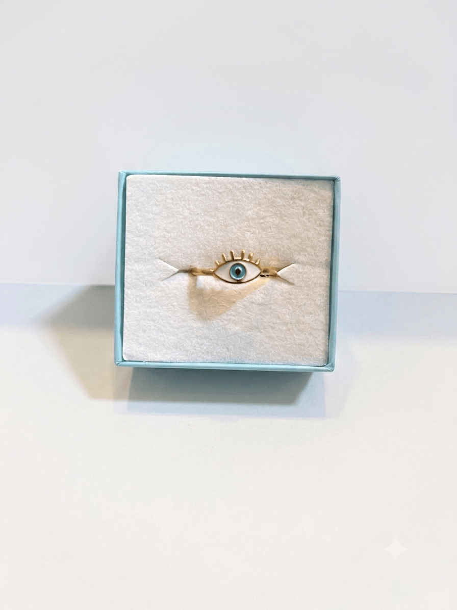 Evil Eye Eyelash Ring Small | The Harmony Store Ring