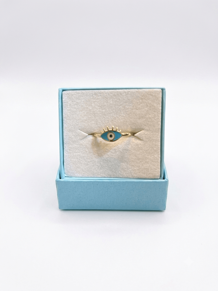 Evil Eye Eyelash Ring Small | The Harmony Store Ring