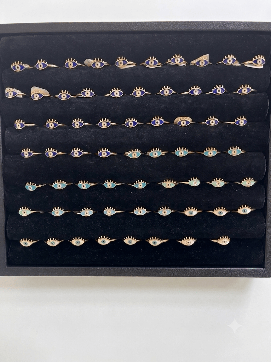 Evil Eye Eyelash Ring Small | The Harmony Store Ring