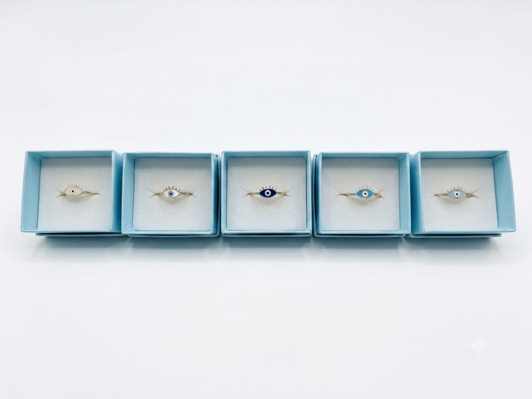 Evil Eye Eyelash Ring Small | The Harmony Store Ring