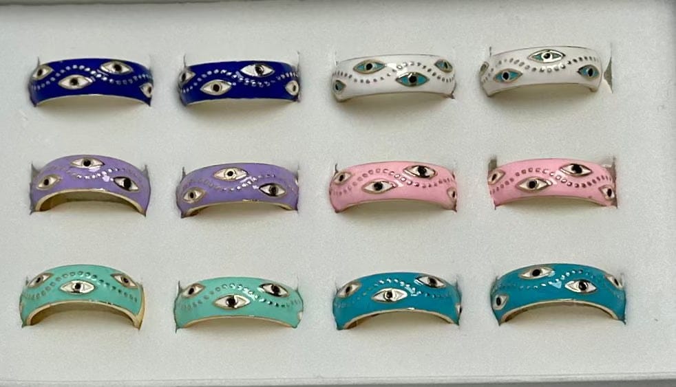 Evil Eye Solid Ring Adjustable | The Harmony Store Ring