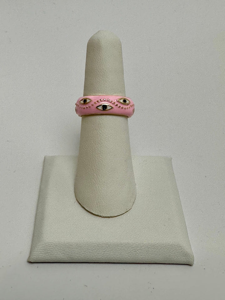 Evil Eye Solid Ring Adjustable | The Harmony Store Ring
