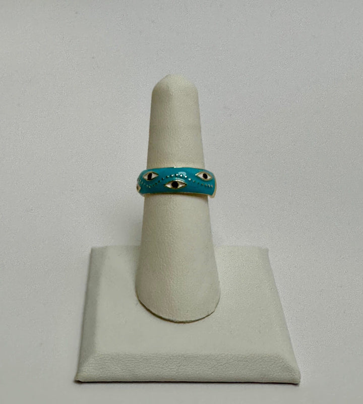 Evil Eye Solid Ring Adjustable | The Harmony Store Ring