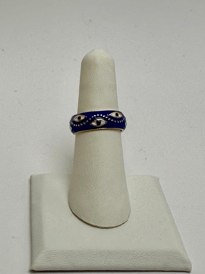 Evil Eye Solid Ring Adjustable | The Harmony Store Ring