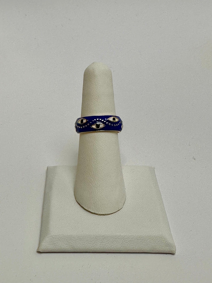 Evil Eye Solid Ring Adjustable | The Harmony Store Ring