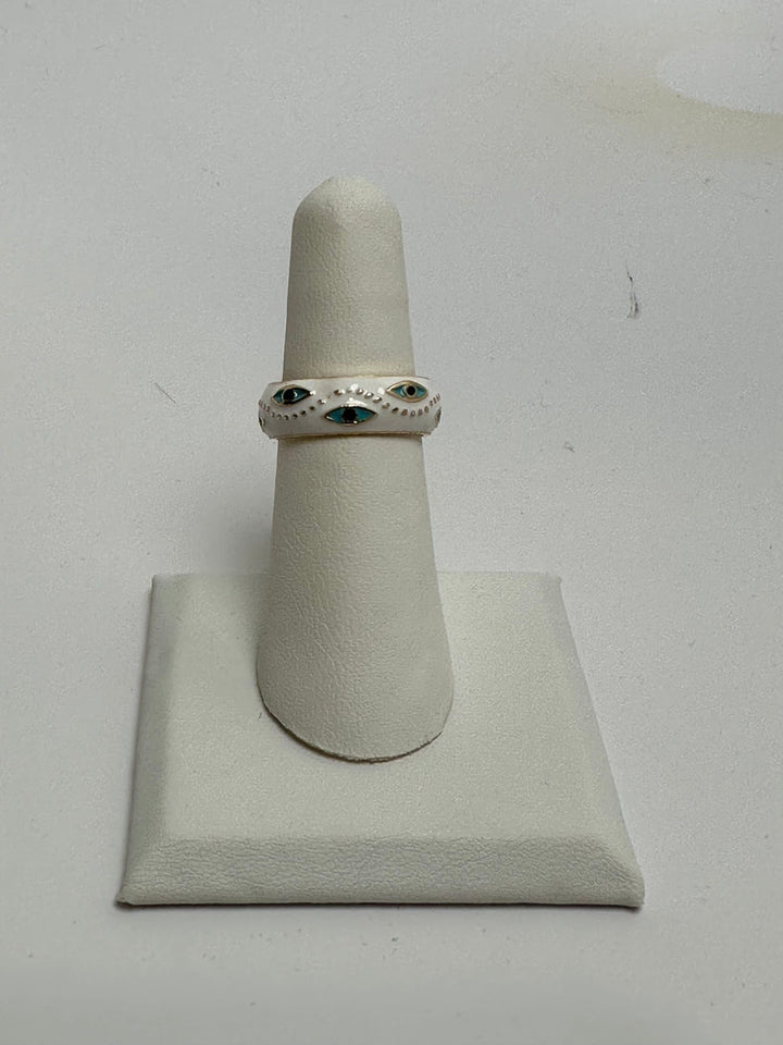 Evil Eye Solid Ring Adjustable | The Harmony Store Ring