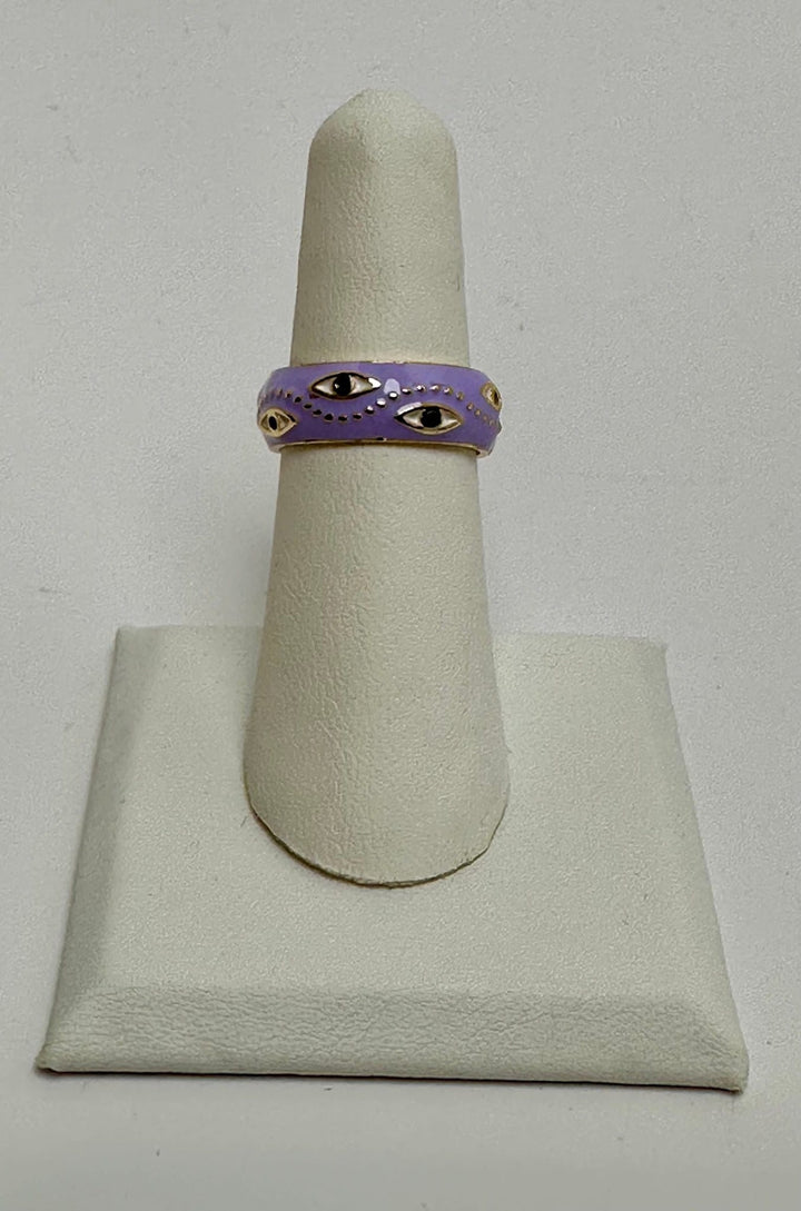 Evil Eye Solid Ring Adjustable | The Harmony Store Ring