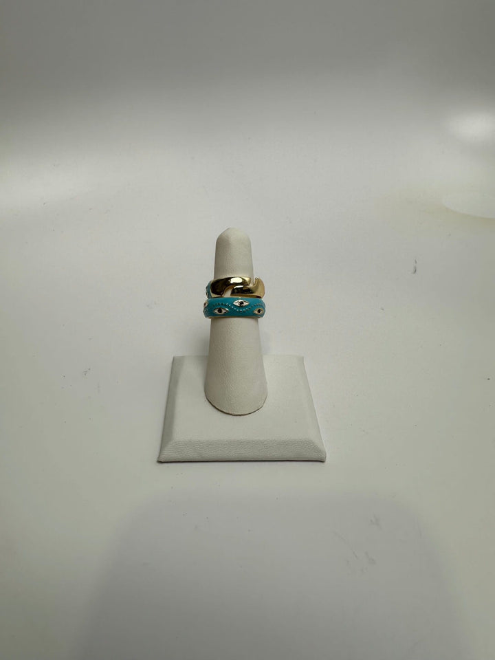 Evil Eye Solid Ring Adjustable | The Harmony Store Ring