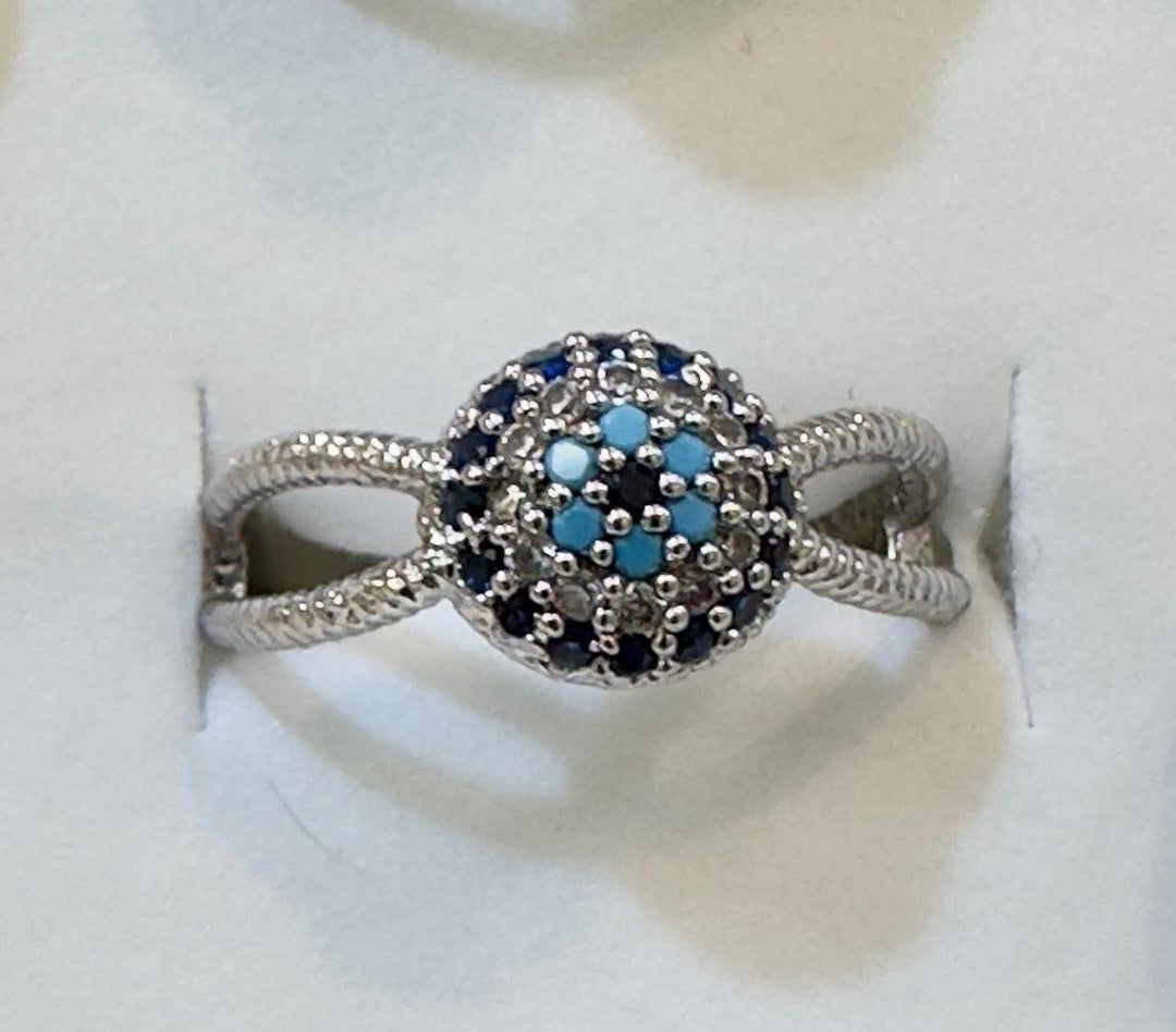 Evil Eye Umbrella Ring Adjustable | The Harmony Store Ring