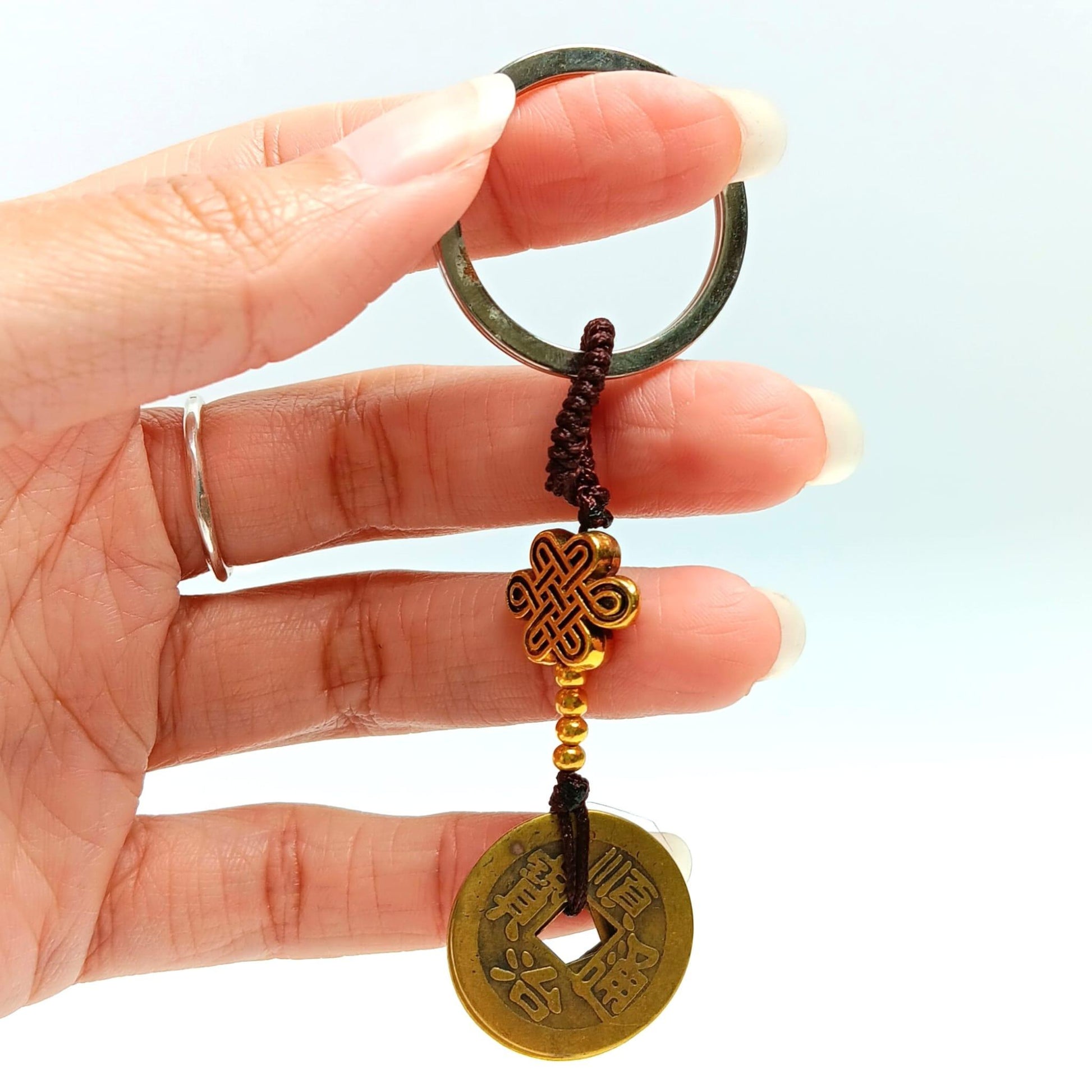 Feng Shui 5 Coin Key Chain - The Harmony Store