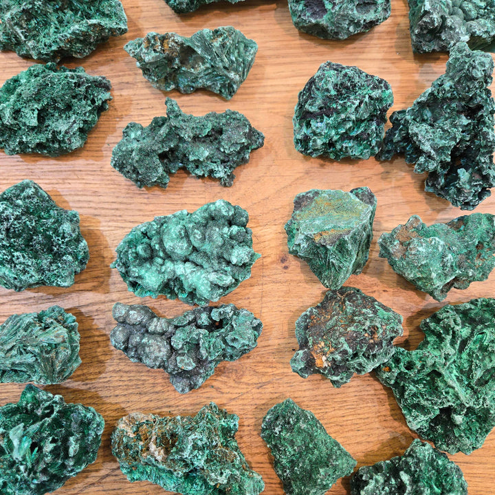 Malachite Fibrous Natural | The Harmony Store Rough Stone