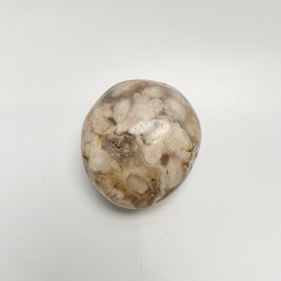Flower Agate Palm Stone - The Harmony Store