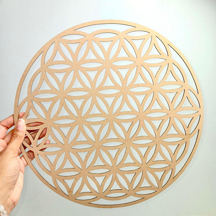 Flower of Life Crystal Grid Plaque | The Harmony Store Flower of Life