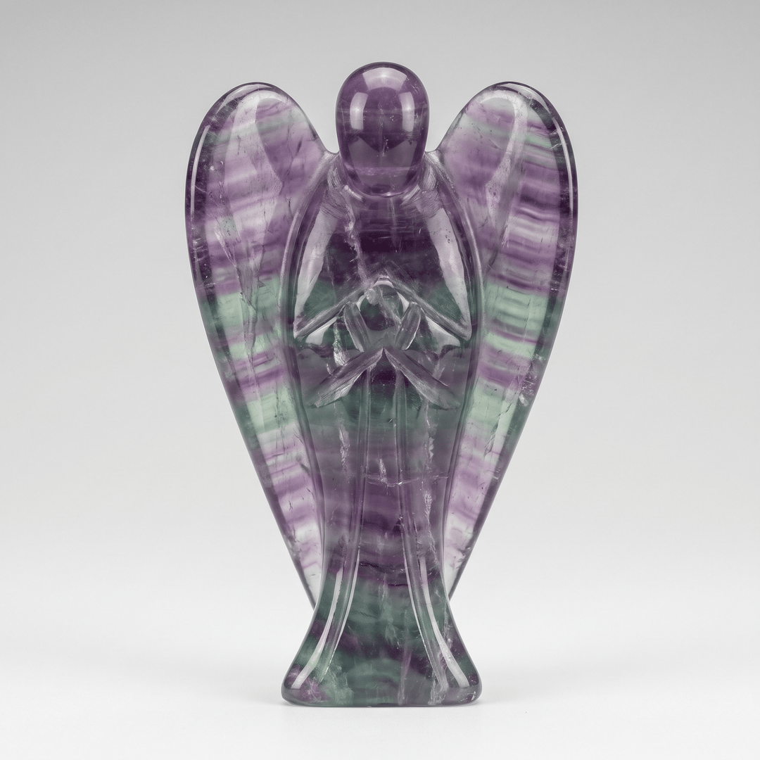 Large Fluorite Angel Crystal | The Harmony Store Carving