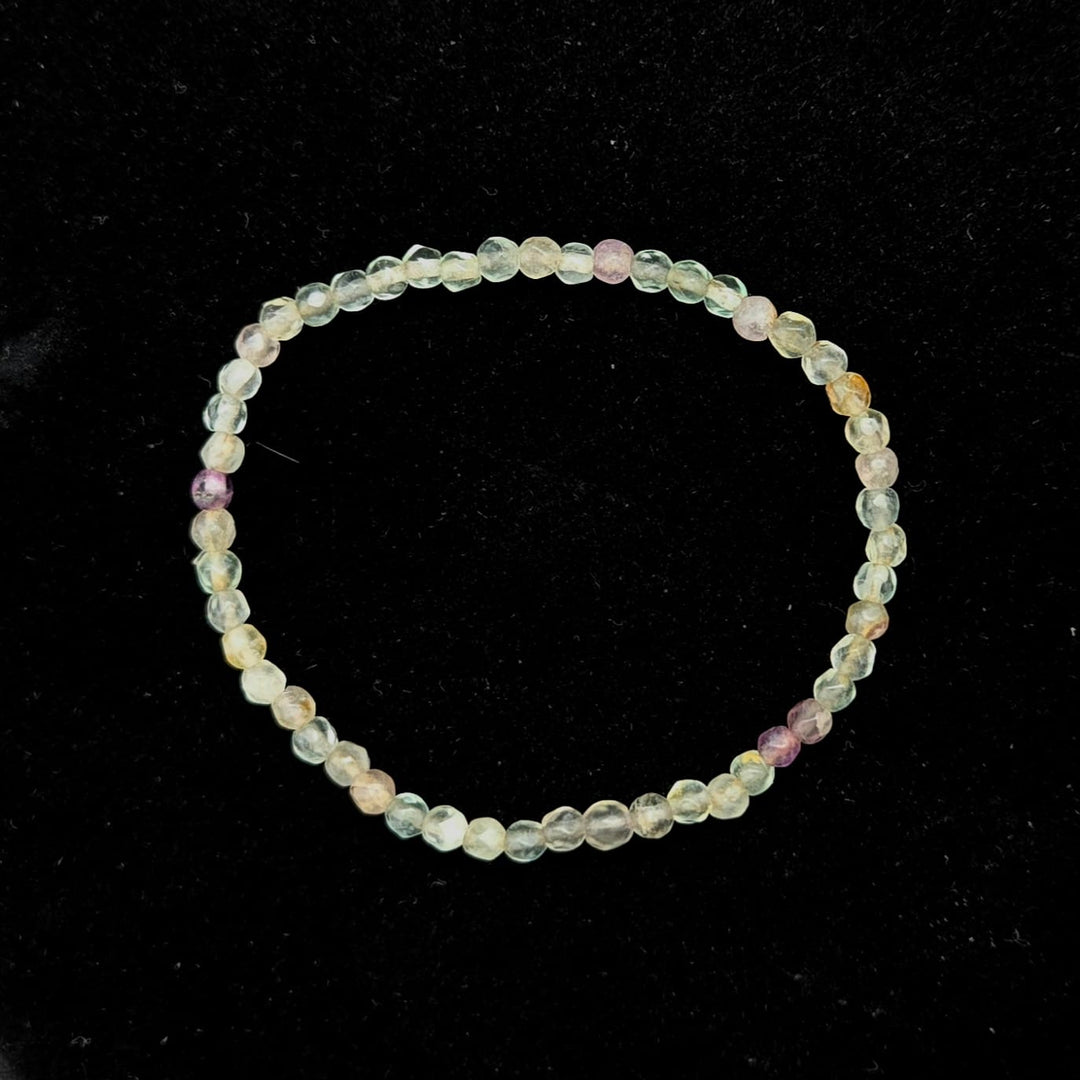 Fluorite Faceted Bracelet 4mm | Focus Bracelet