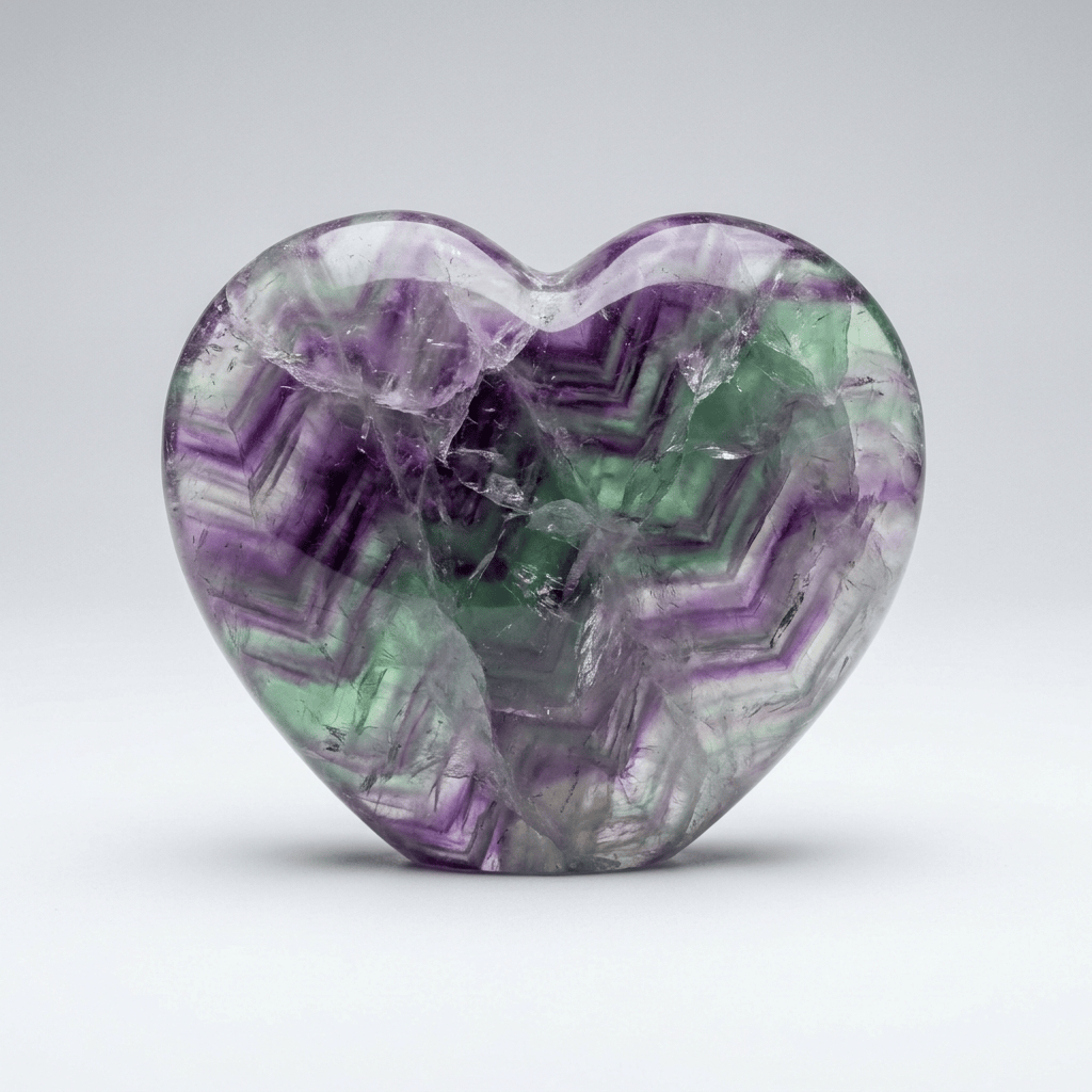 Fluorite Heart Large | The Harmony Store Heart