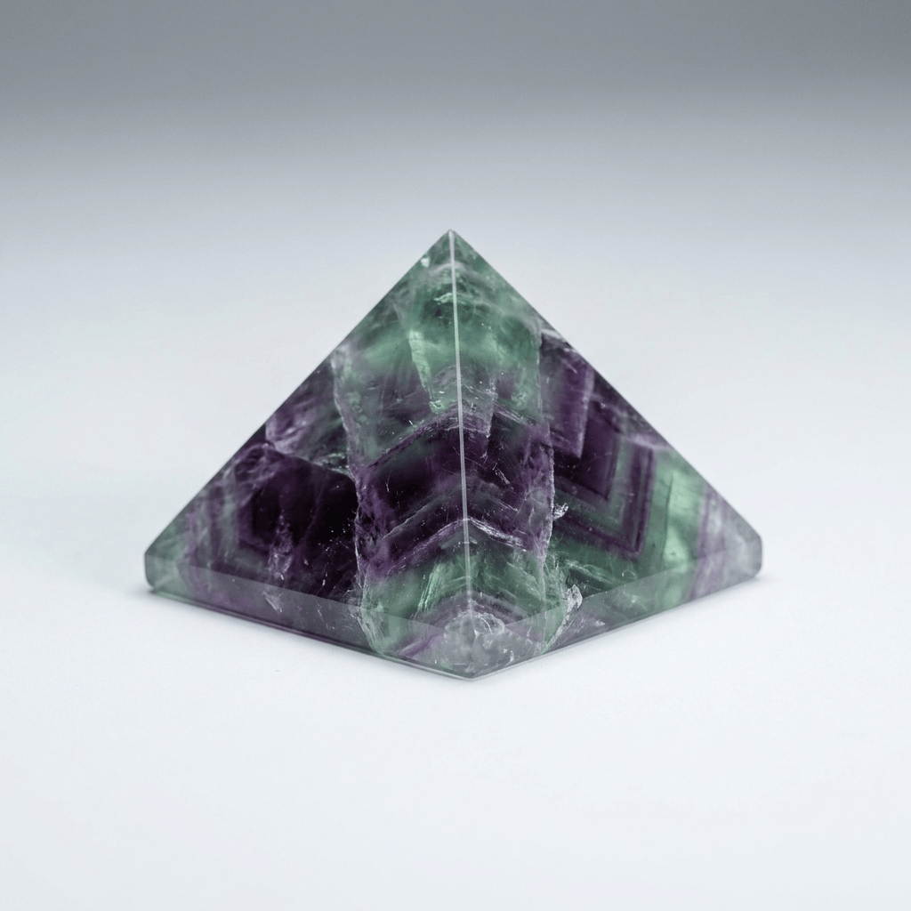 Fluorite Tall Pyramid 1.5" | The Harmony Store Pyramid