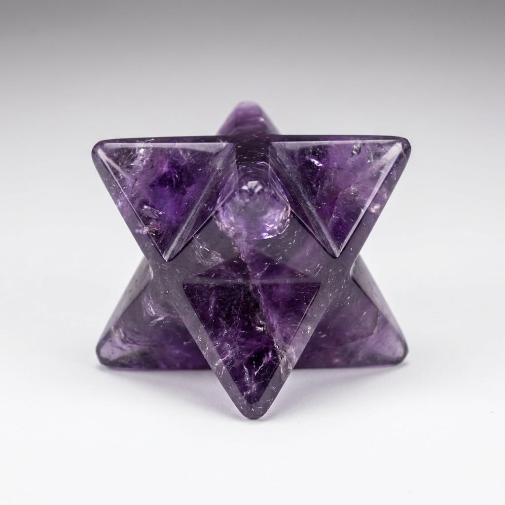 Amethyst Sacred Geometry Crystal | The Harmony Store Figurine