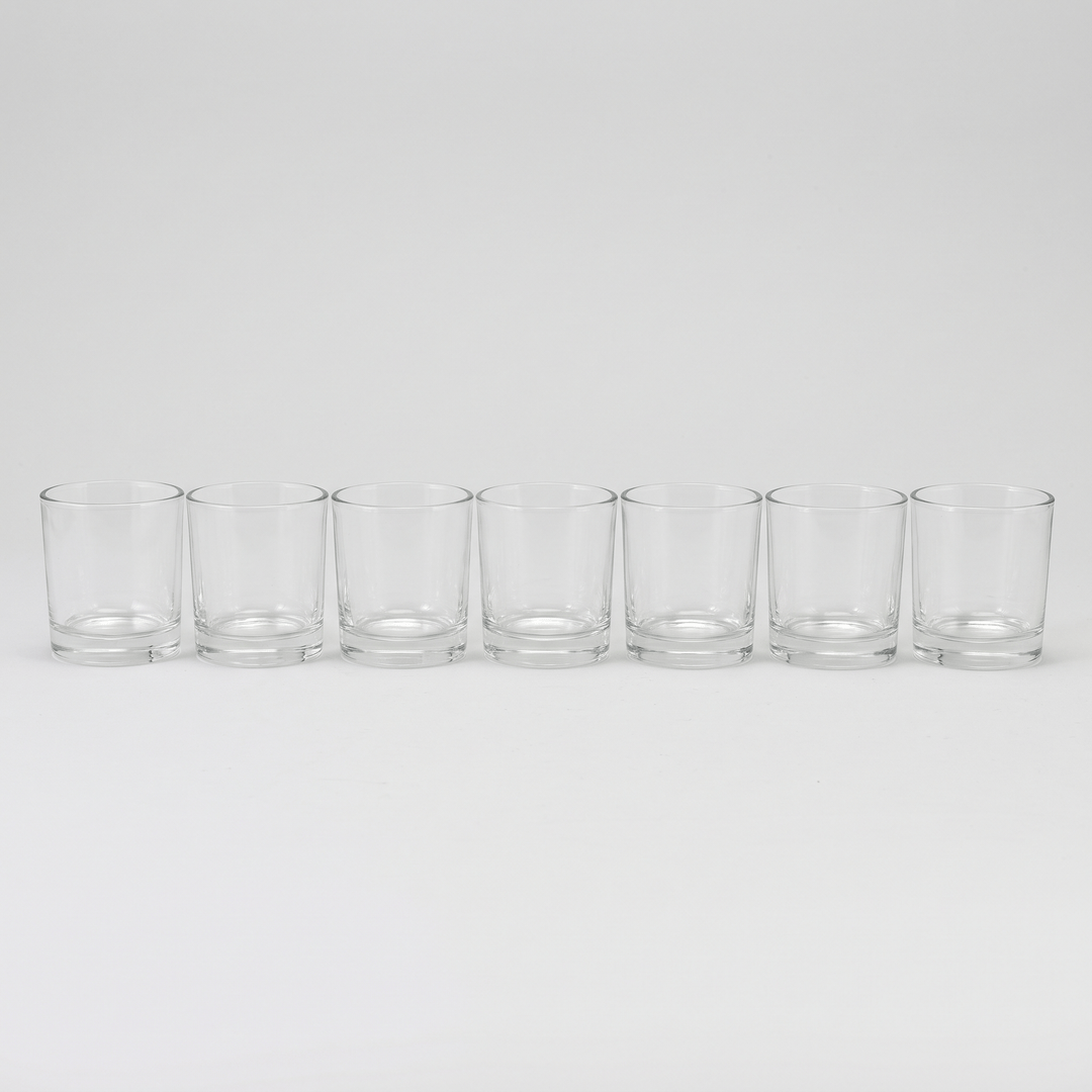 Glass Votive Candle Holder Set, 7 Piece Home Decor