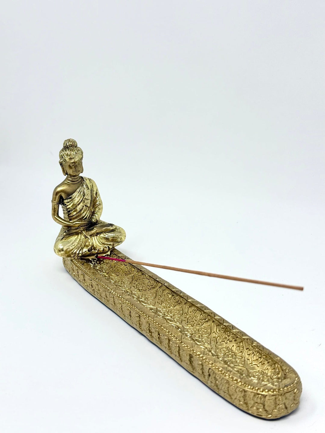 Gold Buddha Incense Burner 9-Inch | The Harmony Store Incense Holder