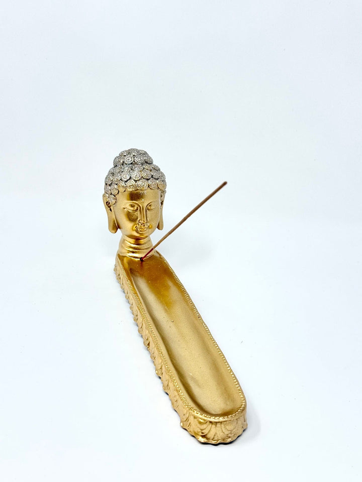 Gold Buddha Incense Burner 9-Inch | The Harmony Store Incense Holder