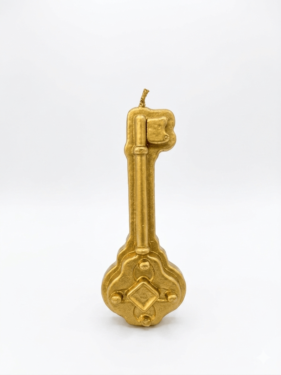 Gold Key Candle | The Harmony Store Candle