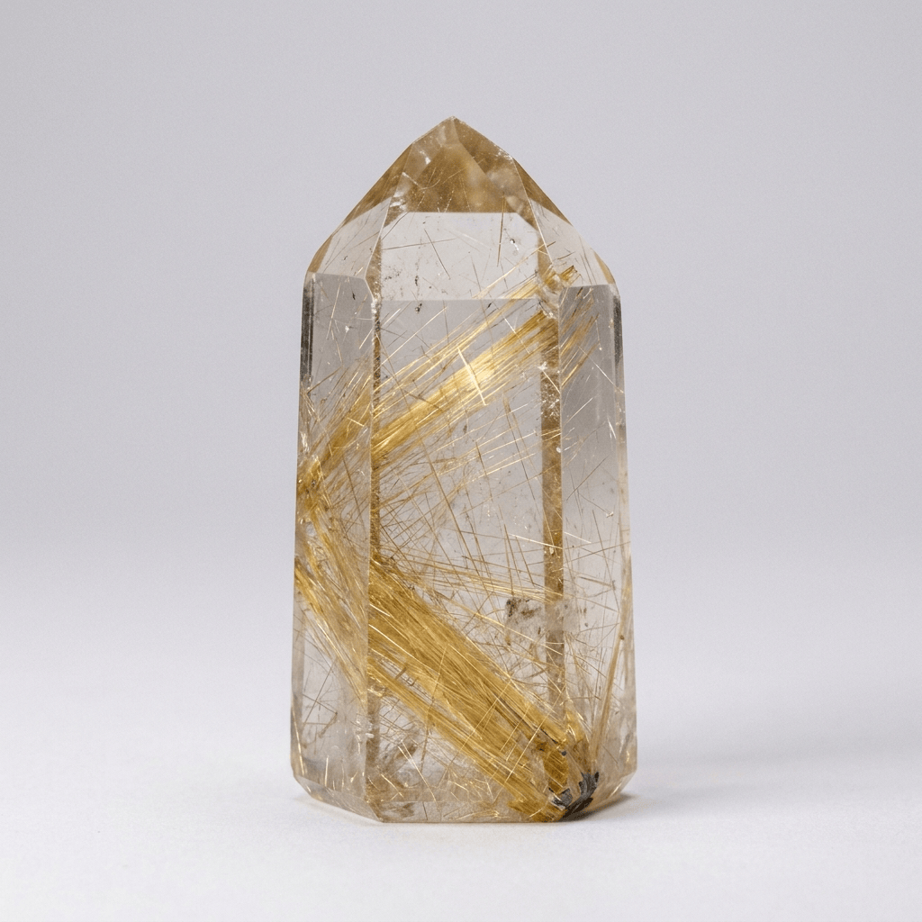 Gold Rutilated Quartz Point | The Harmony Store Generator