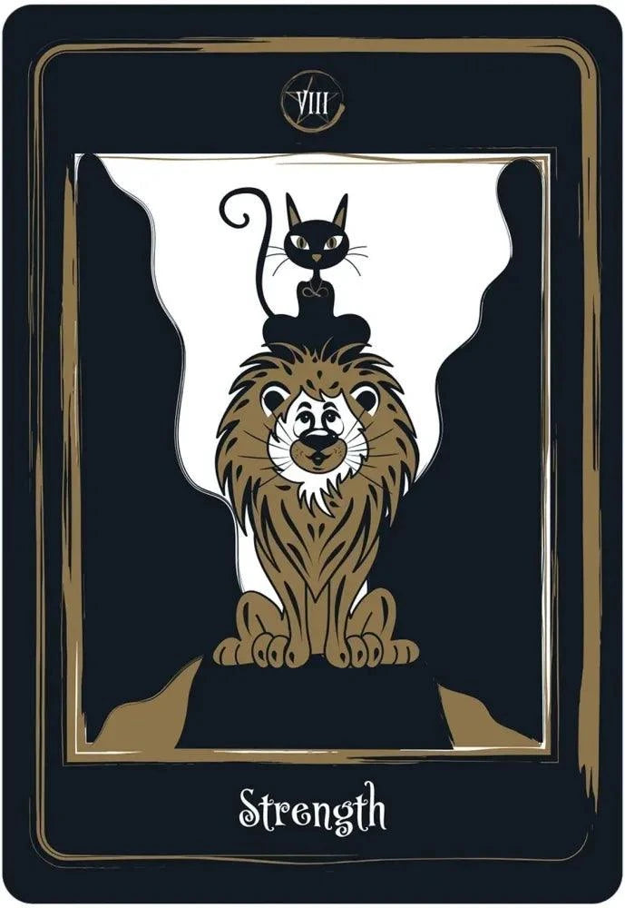 Golden Black Cat Tarot Deck | The Harmony Store Tarot Deck