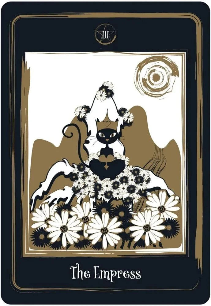 Golden Black Cat Tarot Deck | The Harmony Store Tarot Deck