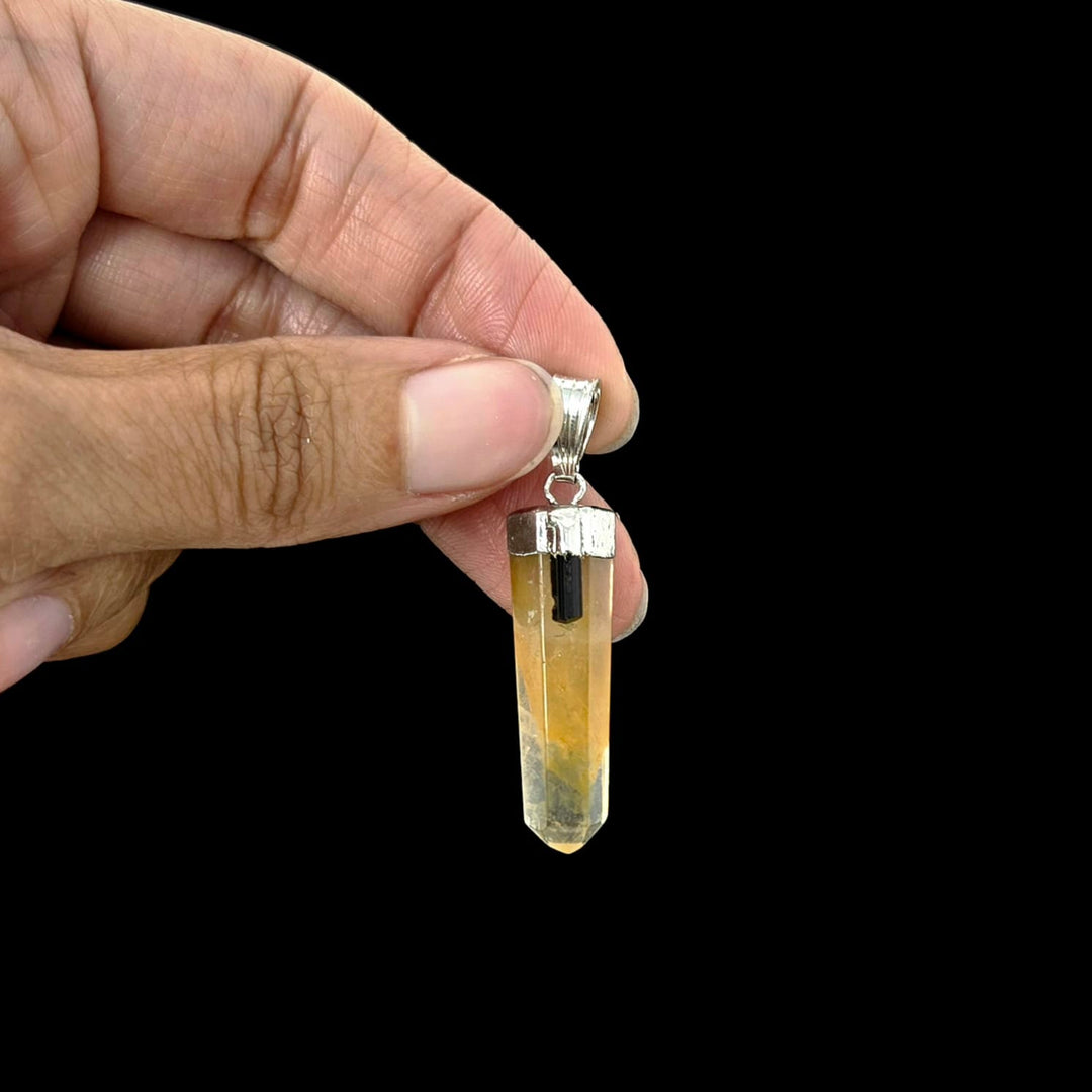 Golden Healer Point Pendant Tourmaline | The Harmony Store Pendant