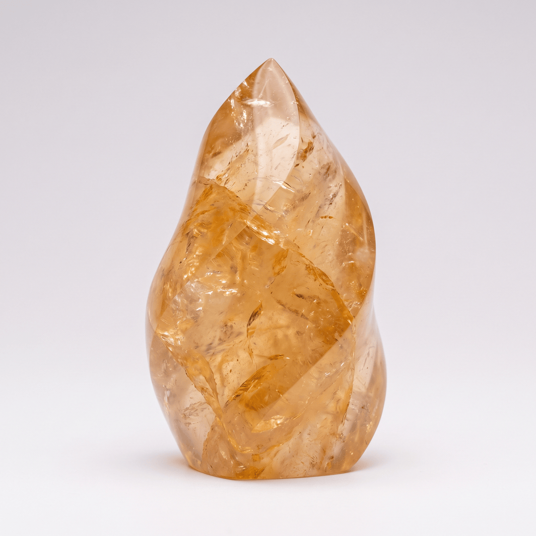 Golden Healer Quartz Flame Brazil | Harmony Store Carving