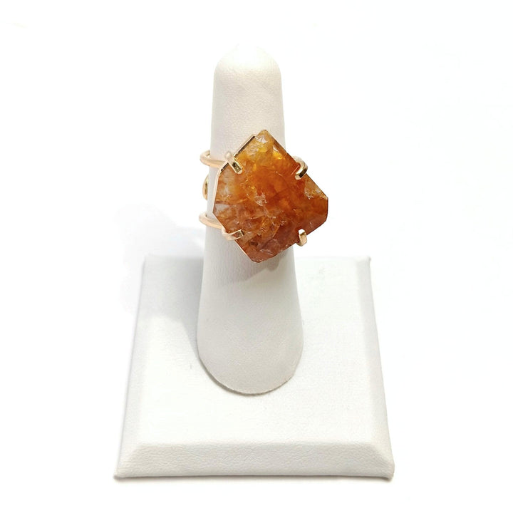 Golden Healer Faceted Wire Ring | The Harmony Store Ring