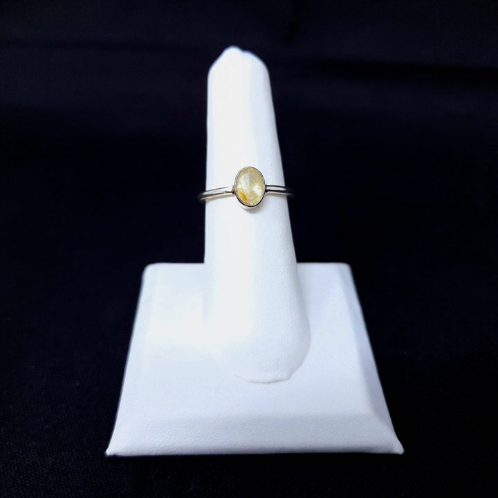 Golden Rutilated Quartz Faceted Ring | The Harmony Store Ring