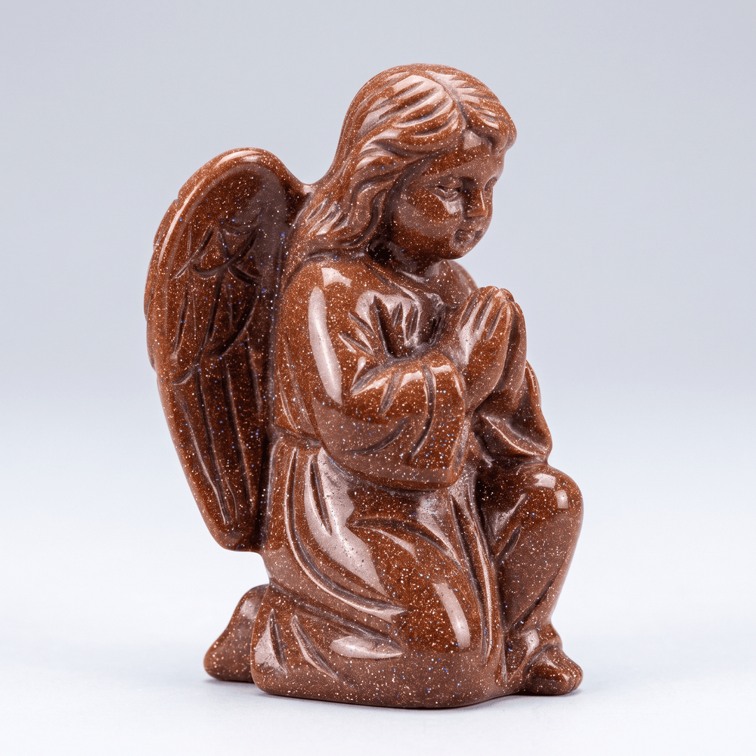 Goldstone Angel 3-Inch (Man-Made) | Harmony Carving