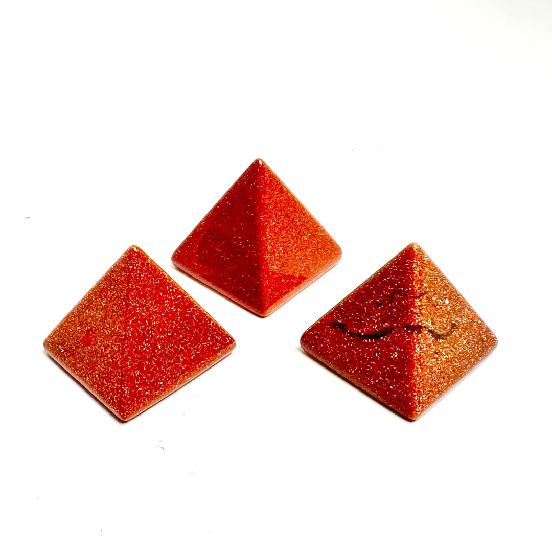 Goldstone Pyramid 1-Inch | The Harmony Store Pyramid