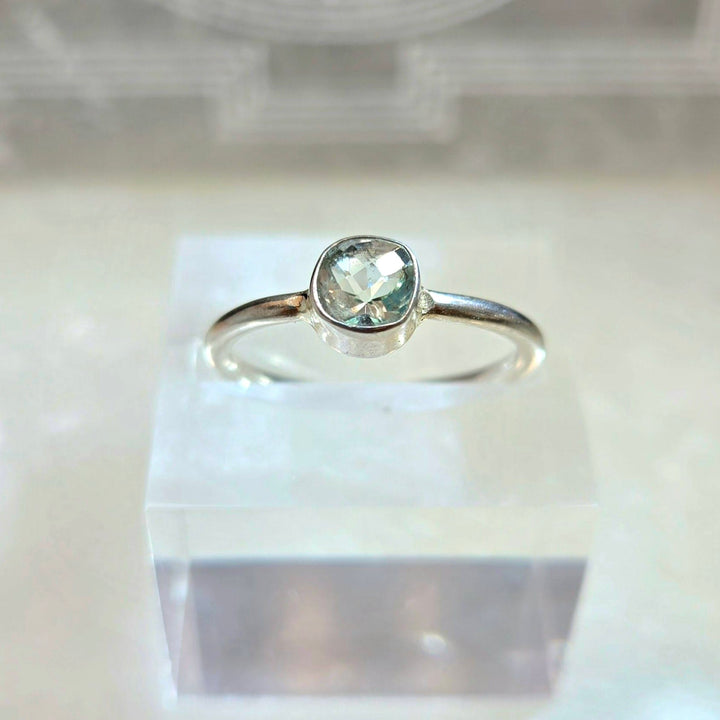 Green Amethyst Faceted 925 Ring | The Harmony Store Ring