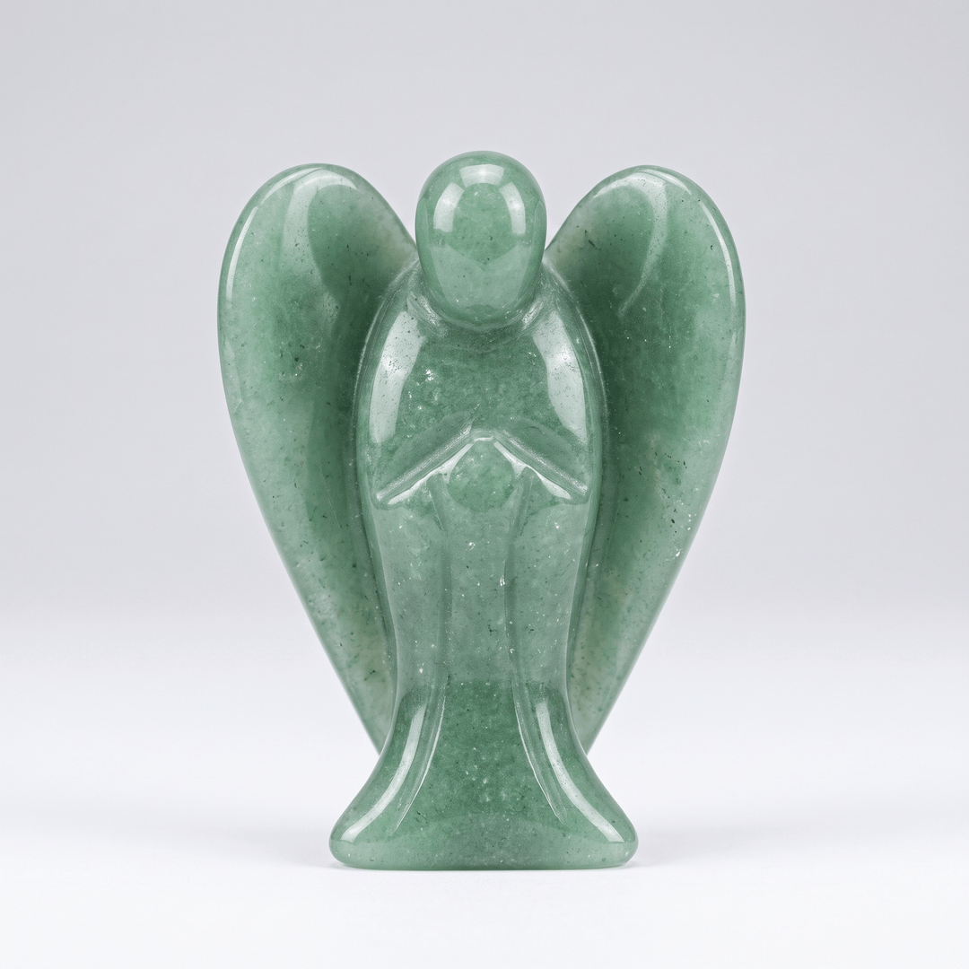 Green Aventurine Angel 3.5-4 Inch | The Harmony Store Carving