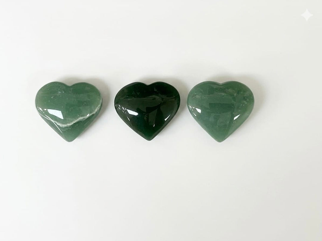 Green Aventurine Crystal Heart | The Harmony Store Heart