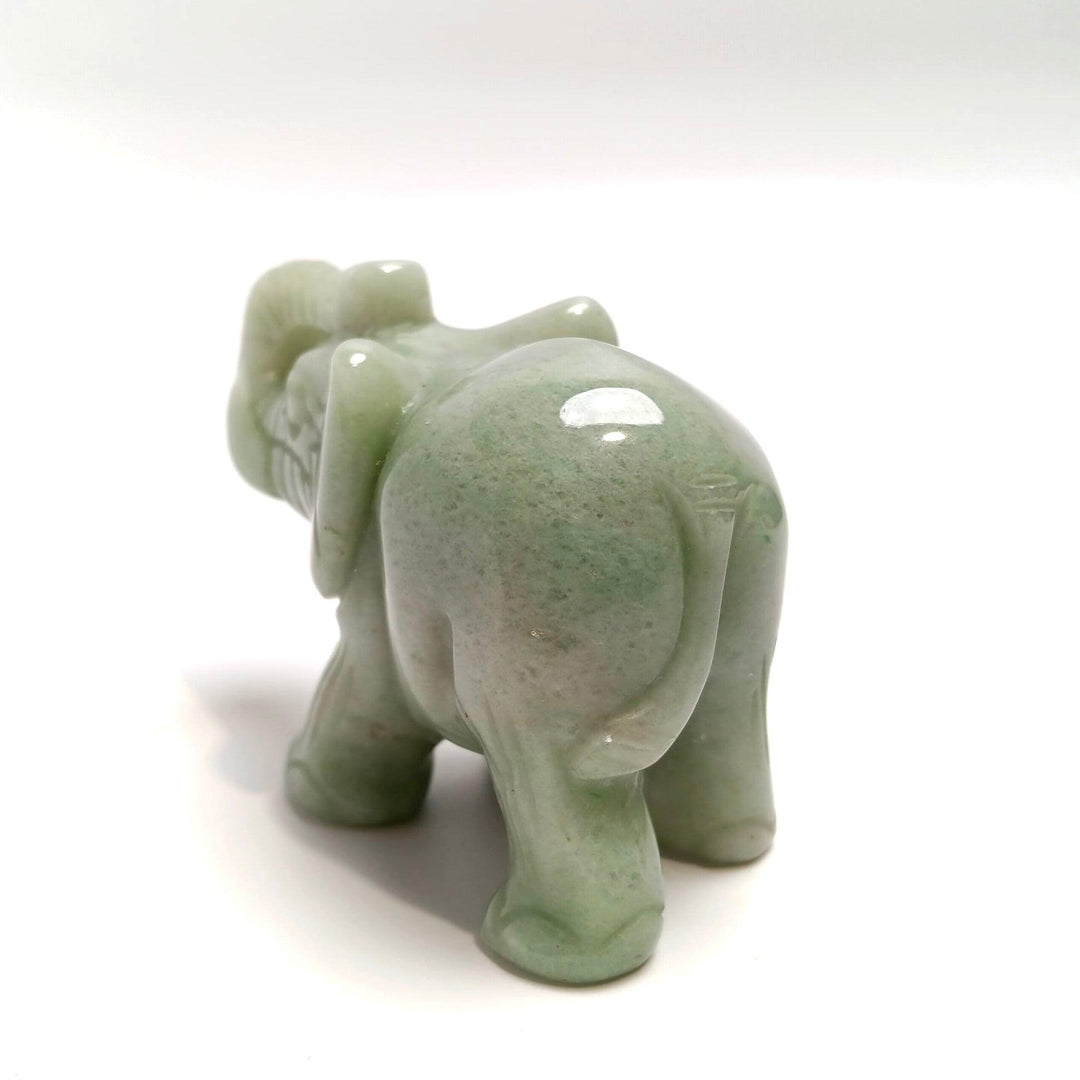 Green Aventurine Elephant 3-Inch | The Harmony Store Carving