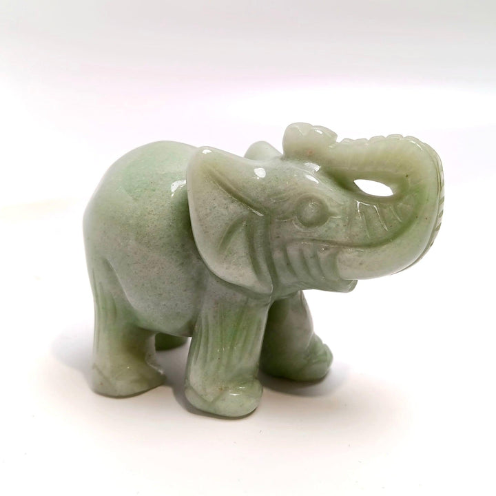 Green Aventurine Elephant 3-Inch | The Harmony Store Carving
