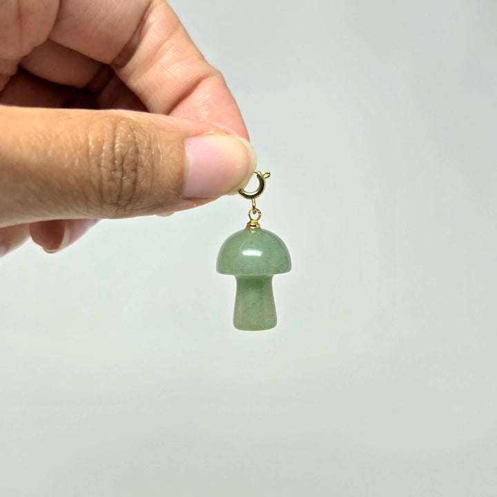Green Aventurine Mushroom Pendant | The Harmony Store Pendant