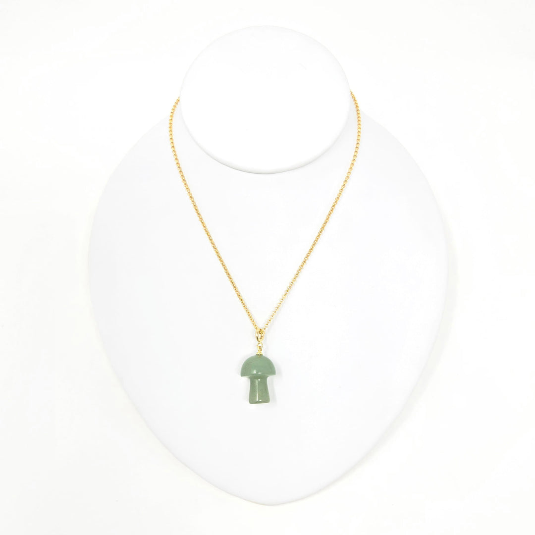 Green Aventurine Mushroom Pendant | The Harmony Store Pendant