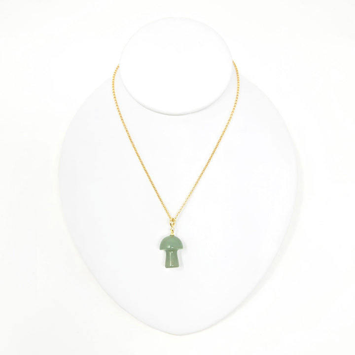 Green Aventurine Mushroom Pendant | The Harmony Store Pendant