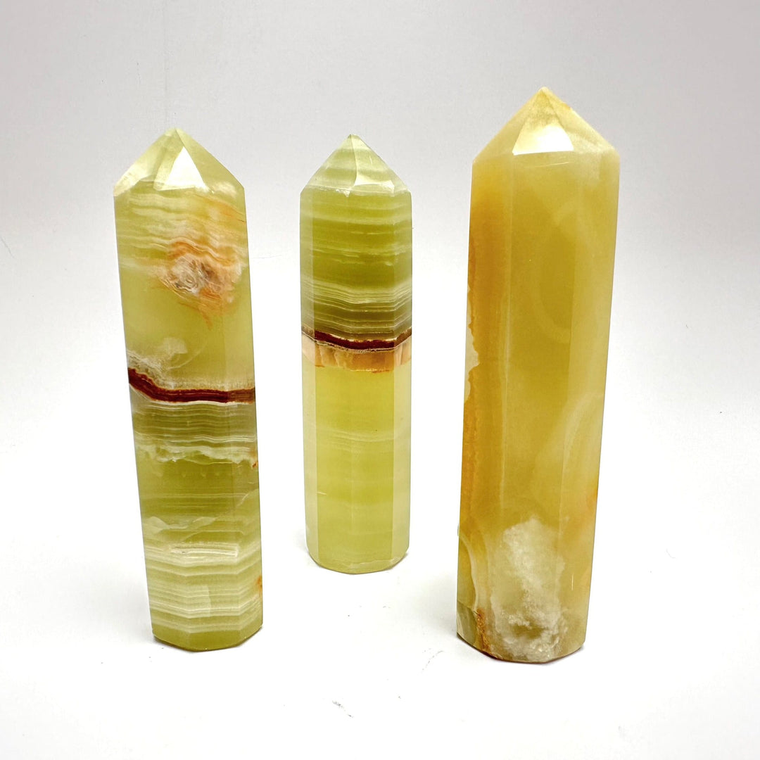 Green Onyx Obelisk Pakistan 3-4 Inch | The Harmony Store Tower