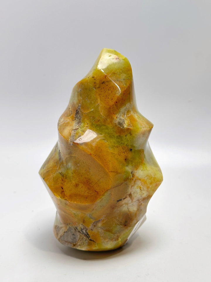 Green Opal Flame Madagascar | The Harmony Store Carving