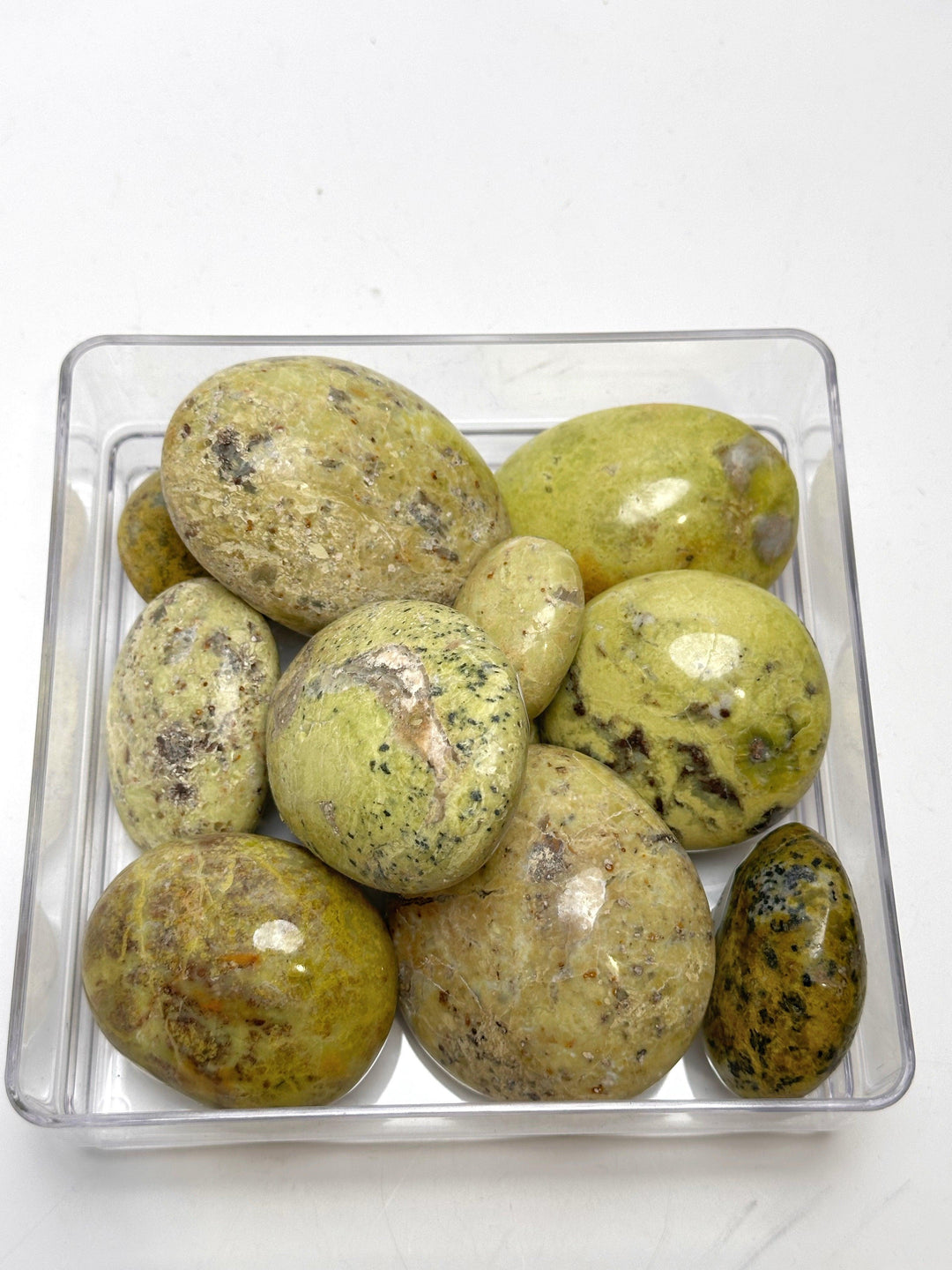 Green Opal Palm Stone | The Harmony Store Palm Stone